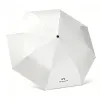 Hengdun fully automatic three-fold UV black vinyl sun umbrella, UV protection, sun protection, all-weather, folding umbrella, solid color, simple commuting, portable sunshade, corporate advertising gift umbrella, can be printed with logo Item Picture